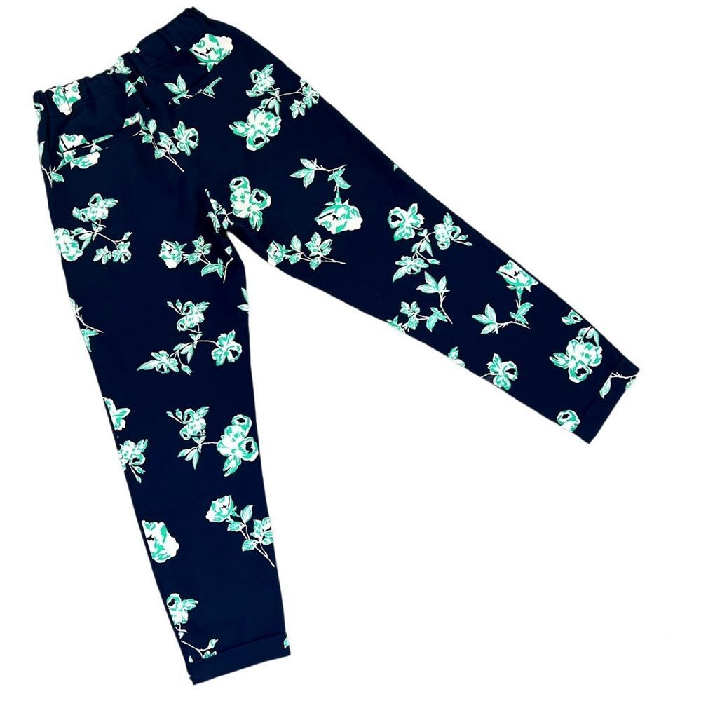 Japanese, Floral High Waist Pants, Small